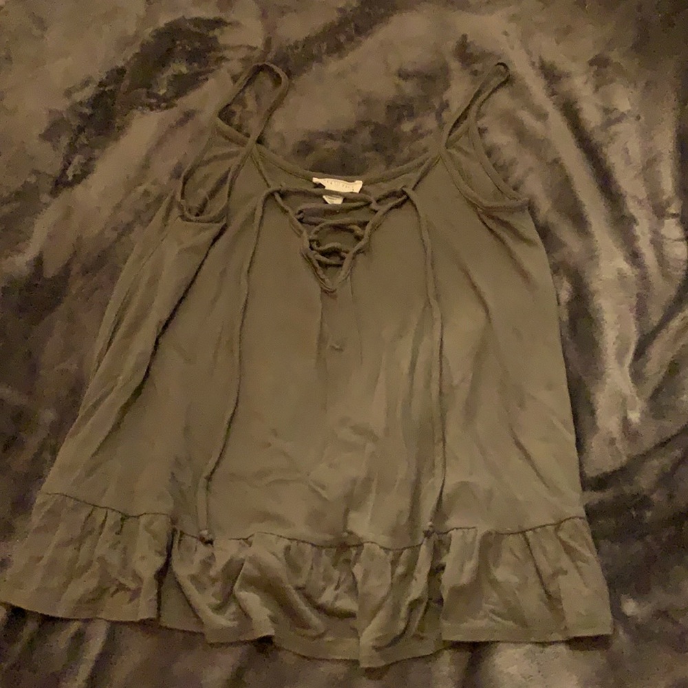 Olive green tank S